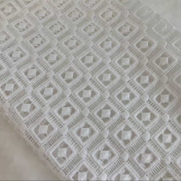 Talbots Petite white lace long sleeve top size large - Picture 7 of 9